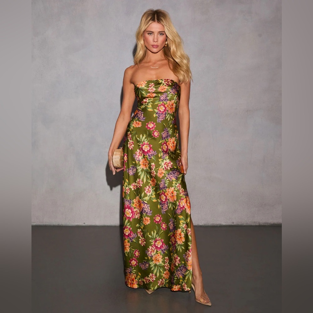 Selina Abstract Strapless Maxi Dress - Picture 5 of 6